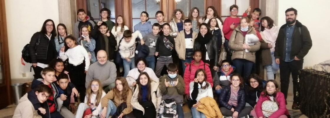 Crianças do Agrupamento de Escolas de Marvão em visita à Cinemateca Júnior