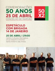 Comemorações dos 50 Anos do 25 de Abril – Espetáculo com Brigada 14 de Janeiro