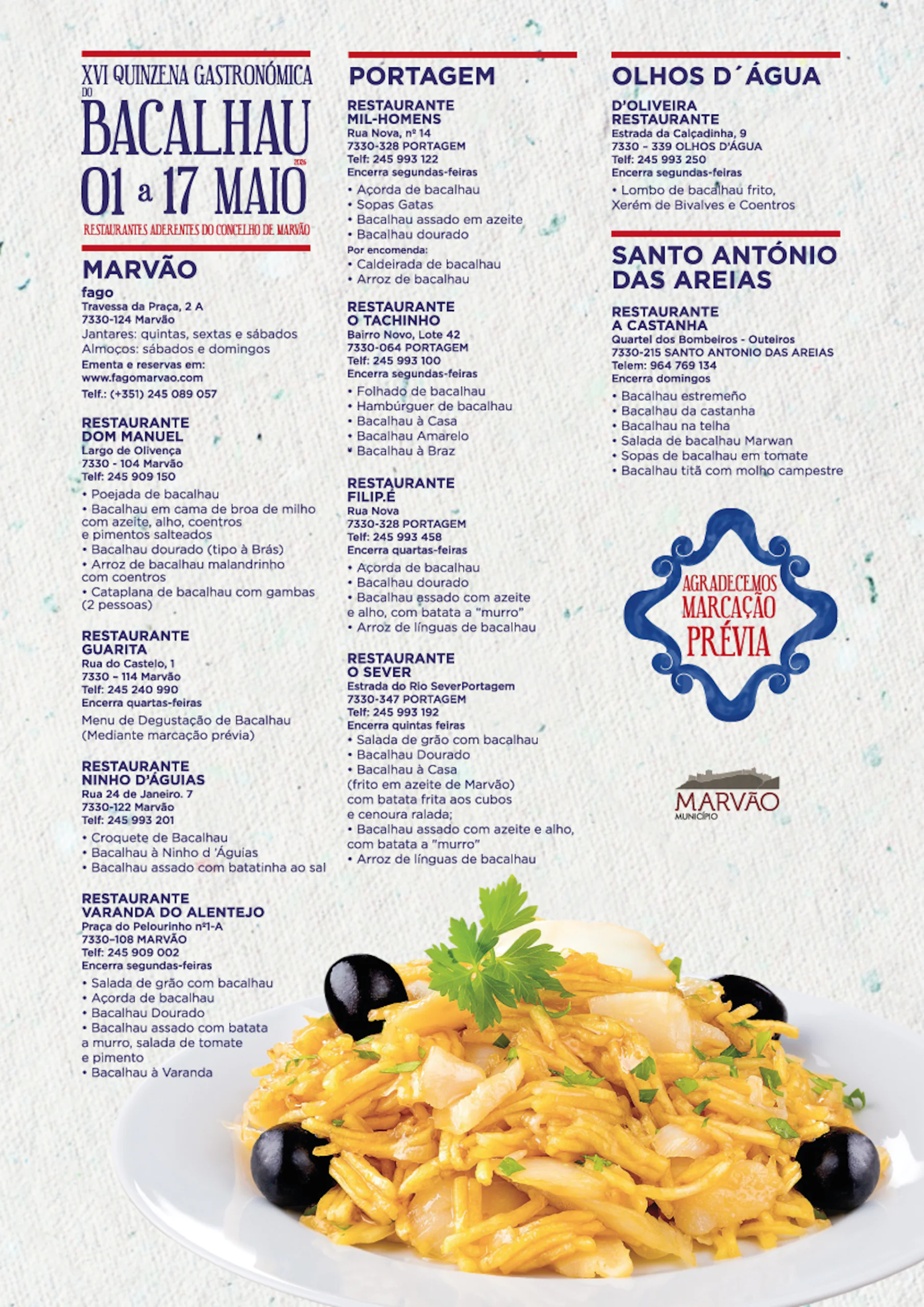 16ª Quinzena Gastronómica do Bacalhau