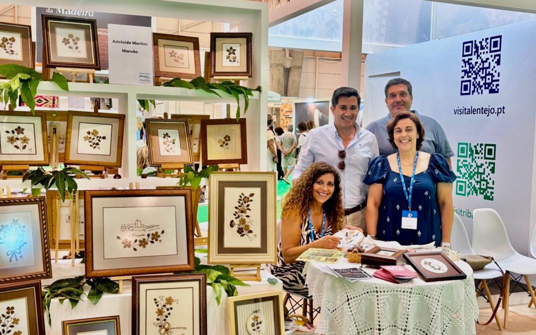 Bordados com casca de castanha em destaque na Feira Internacional do Artesanato